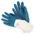 Mcr Safety Predalite Nitrile Gloves, Cotton Lined, Blue/White, Large, PK12 127-9780L